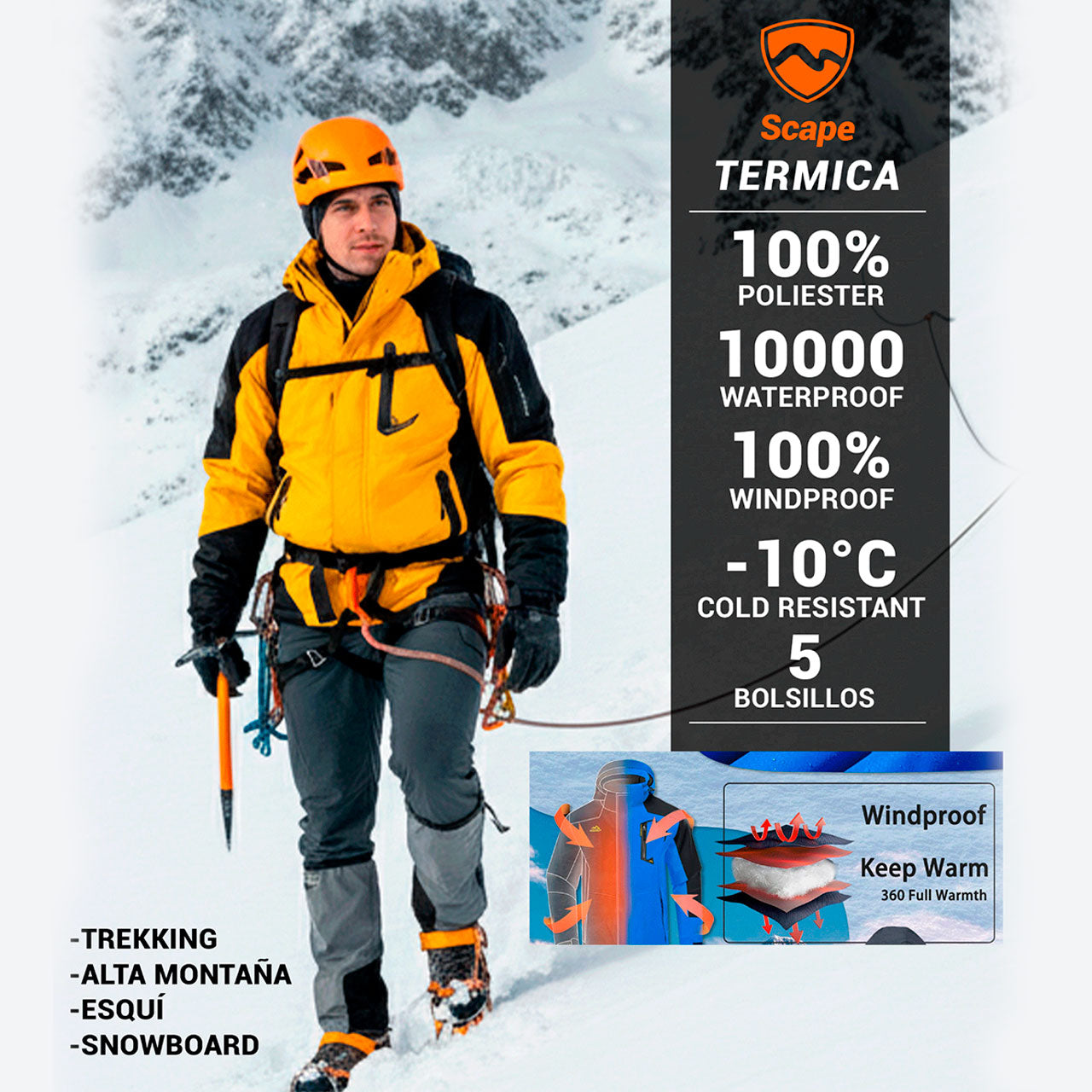 Chaqueta Térmica de Alta Montaña